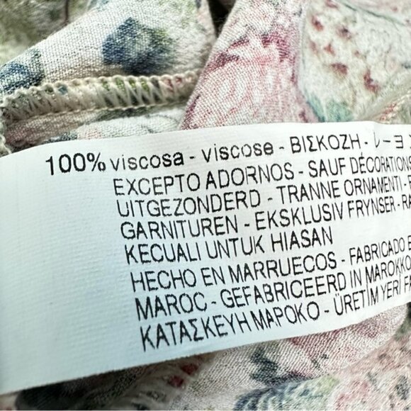 Zara Floral Lace Trim Slip Tank Dress Small - Picture 8 of 9